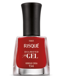 Esmalte Risque Diamond Gel Vermelho Rubi 9,5ml