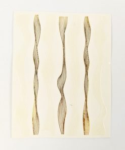 Cartela Adesivo Onda Dourado