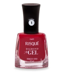 Esmalte Risque Gel Vermelho Cereja