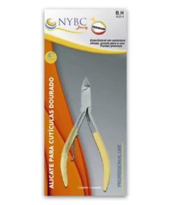 ALICATE CUTICULA CABO DOURADO 4"